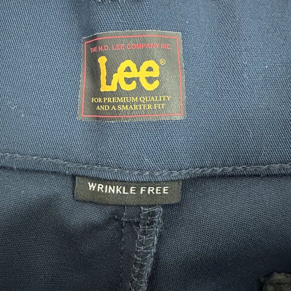 Lee Womens Plus Size Pants 18W Petite Straight Leg Mid-Rise Wrinkle Free - Picture 4 of 8